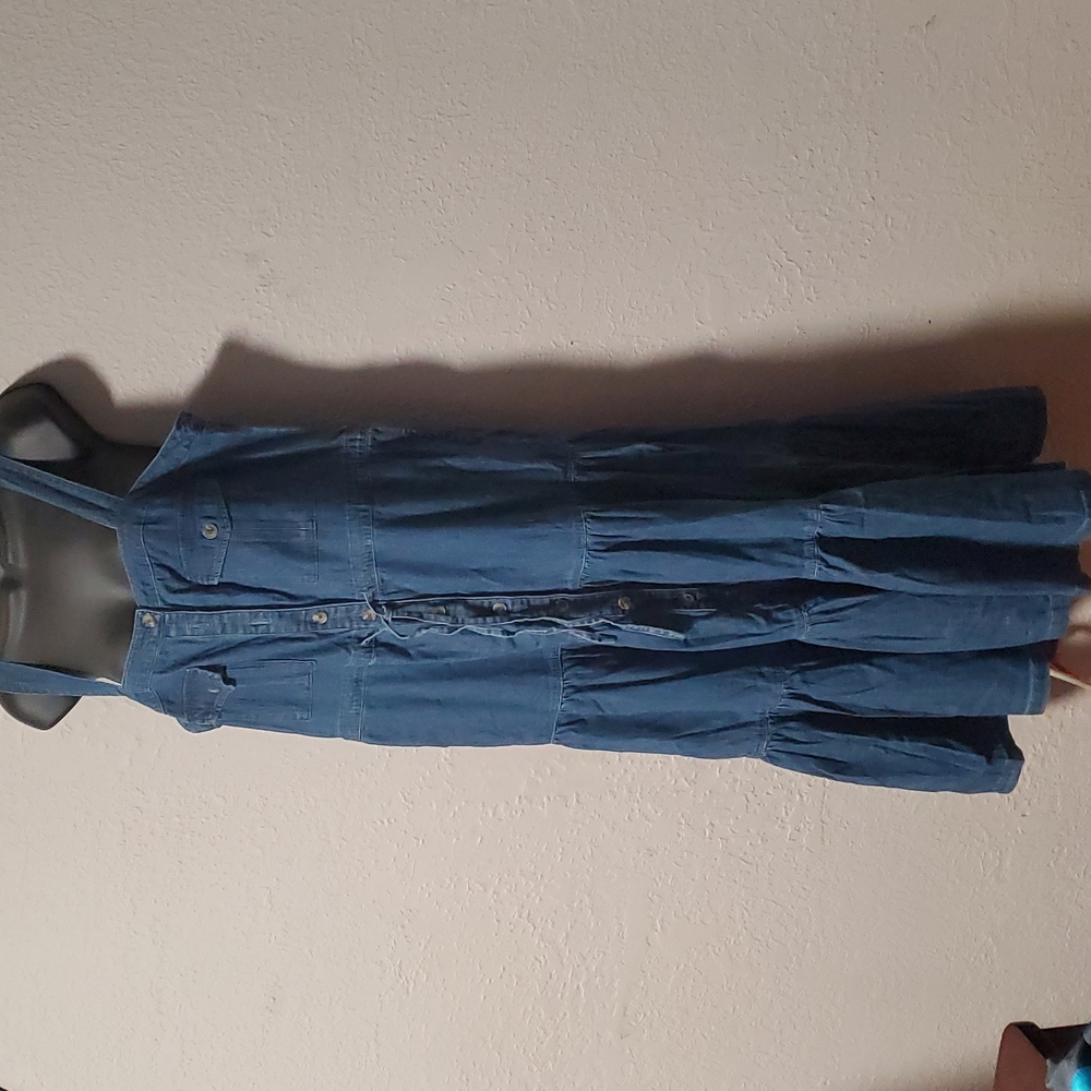 Buffalo David bitton Dress Size Large Highway Blue